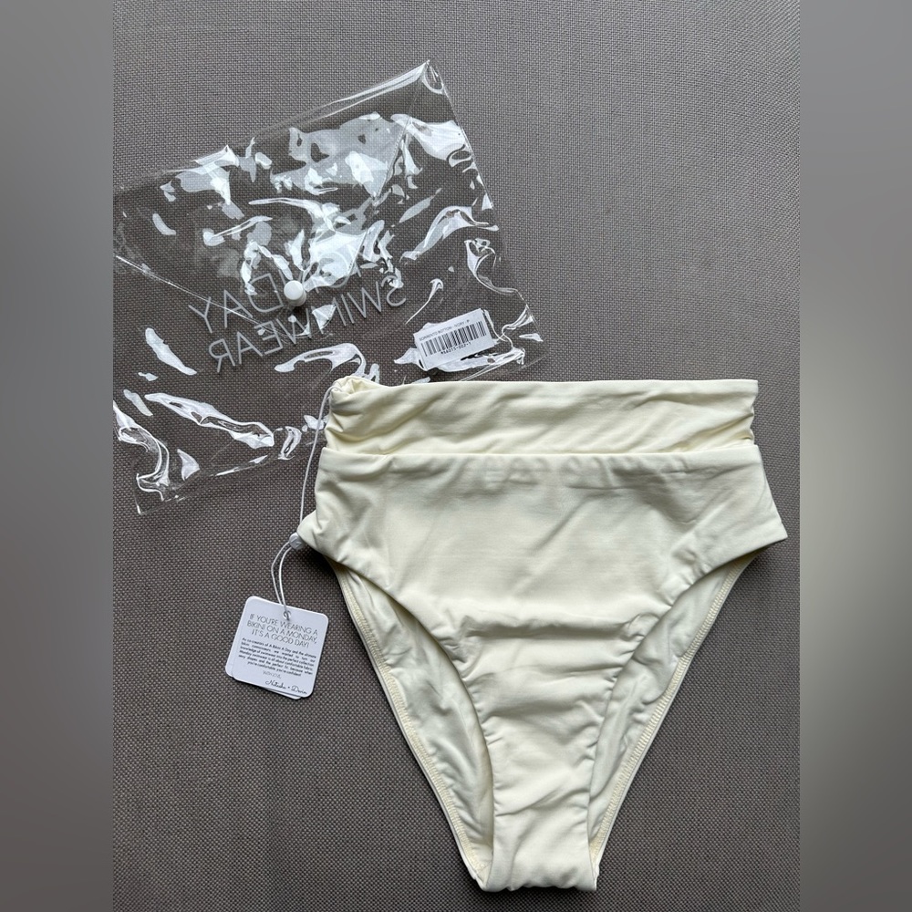 Monday Swimwear, Sorrento bottom, ivory, size P.
